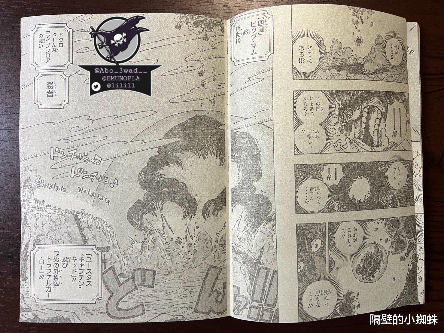 海贼王|海贼王1040话图透：罗继续开挂，觉醒静寂果实，炸弹击败了大妈