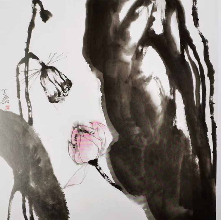 荷花|《翰墨丹青名家名作》——艺术家石美鼎