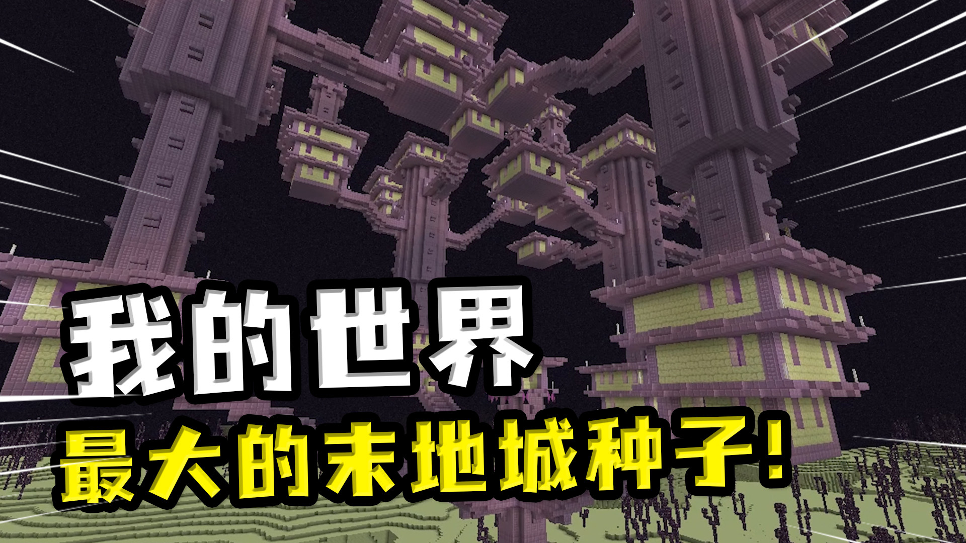 我的世界:mc中最大的末地城种子,还有被村民玩坏的林地府邸 我的世界