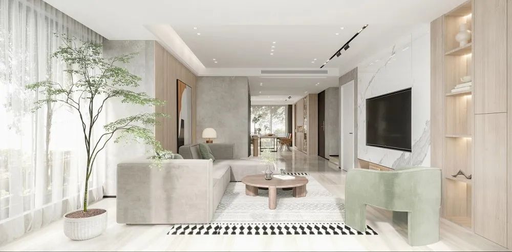 136平现代勾勒出时尚大气感,平淡的生活也要格调满满!!