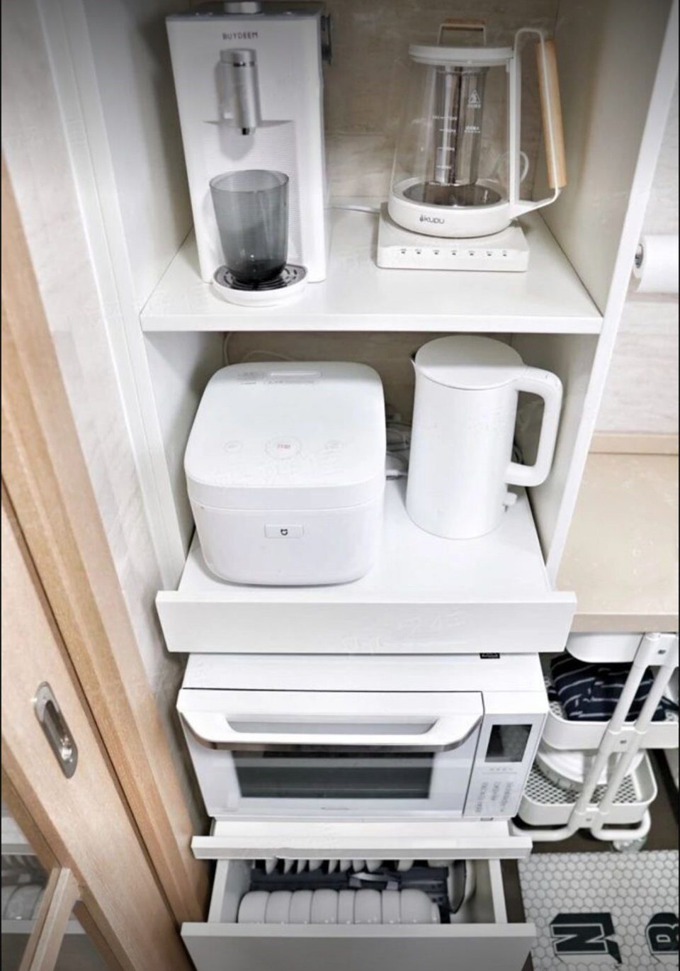 我家3㎡小厨房,紧凑却不拥挤,能装下所有厨房电器,邻居超羡慕