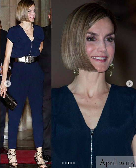 高职|梅根职场穿搭拷贝西班牙王后,这撞衫也撞太巧了,配色方案全抄