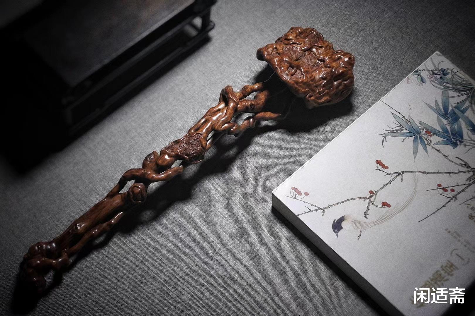 海南黄花梨|文玩雅藏,海南黄花梨,灵芝如意