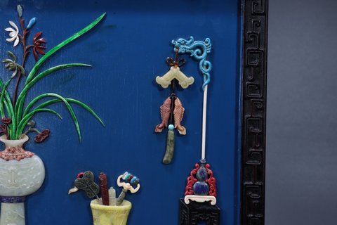 紫檀|回流:紫檀·博古插屏