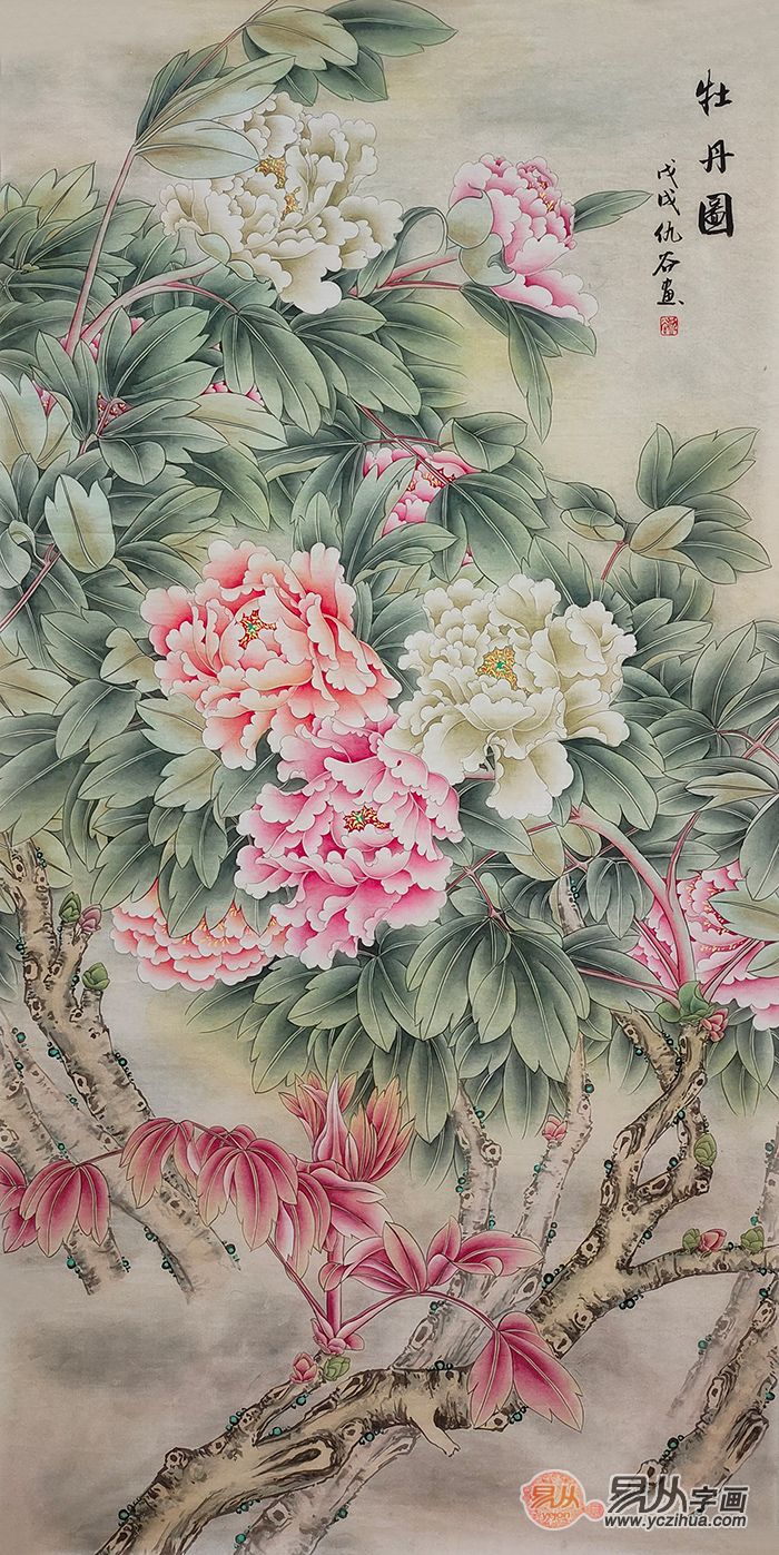 玄关可以挂牡丹么 这样选满屋富贵吉祥少不了