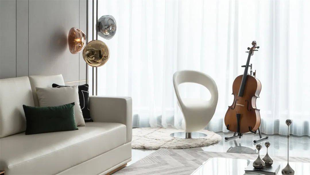 180㎡轻奢格调，薄荷绿的“清凉感”