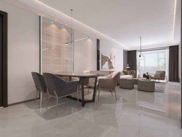 184㎡现代简约,精致有范,充分诠释极简美学!