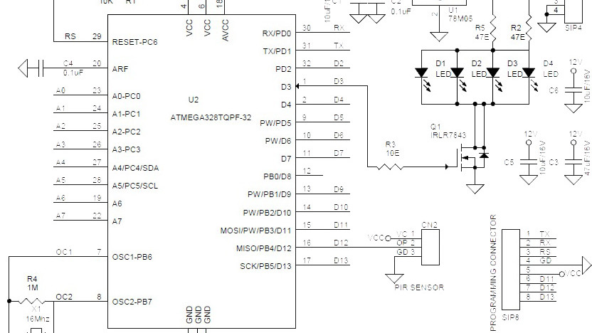 传感器|PIR运动传感器LED顶灯-ARDUINO兼容