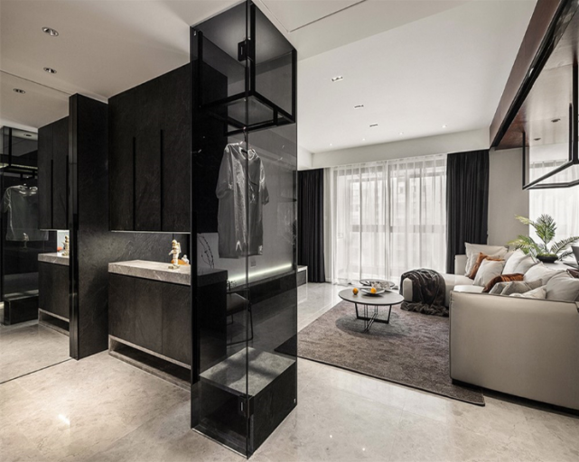 72㎡现代开放式两居室敞亮大气,亲朋好友参观后一脸羡慕