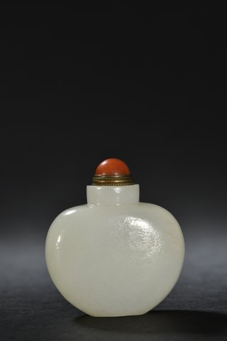 和田玉籽料|清代 和田玉籽料鼻烟壶