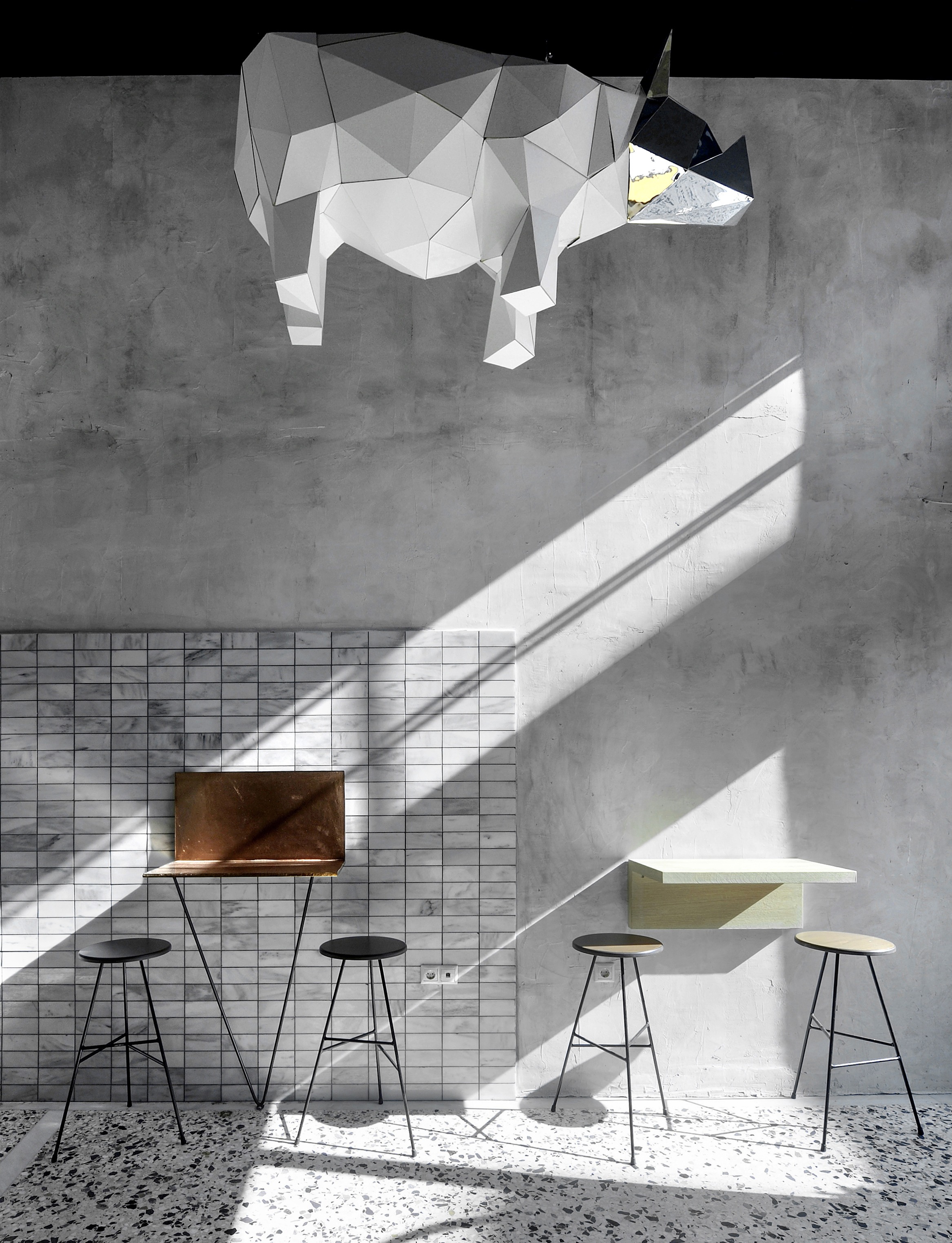 餐厅设计丨轻工业风的咖啡厅