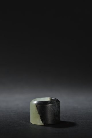 和田玉籽料|清代 和田玉籽料扳指