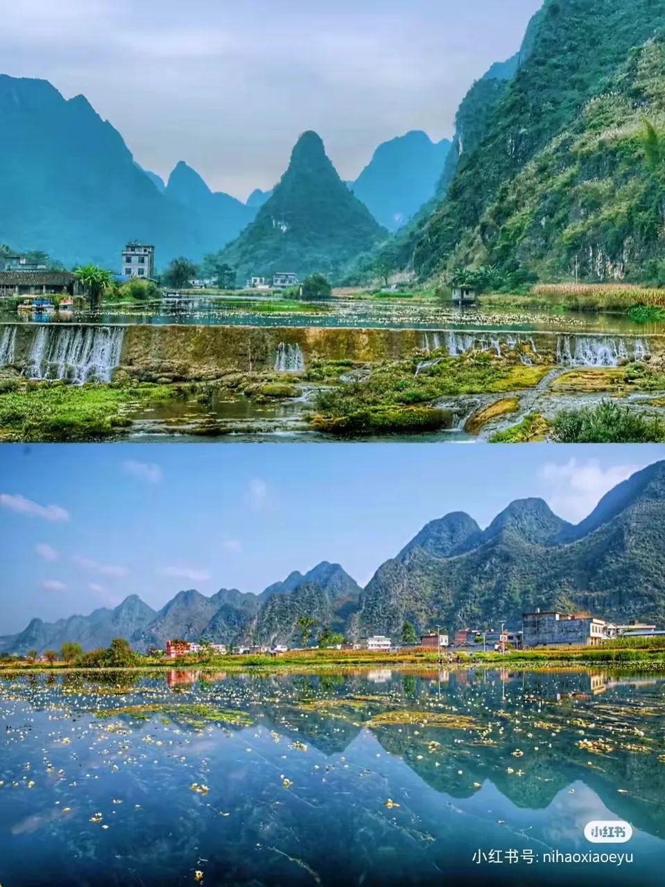 小红书|会开花的河广西不止一条，泸沽湖同款水性杨花|广西旅游年卡