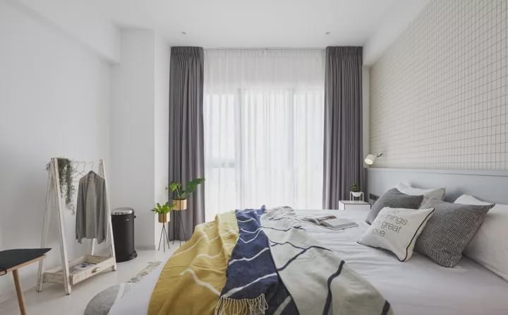 简约北欧风格，精致纯白空间，更增添温柔感，适合很多人群！