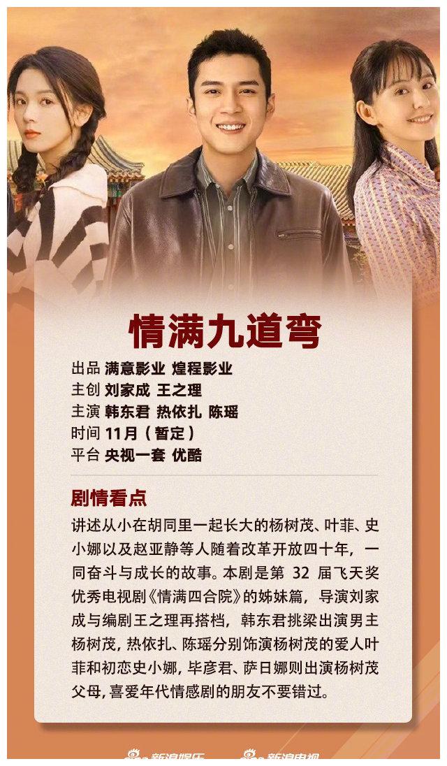 85后|11月待播剧：杨幂 陈飞宇 胡歌 肖战 王鹤棣 张晚意 赵丽颖 罗晋 迪丽热巴