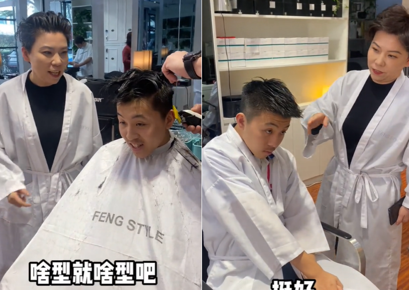 |邓亚萍带儿子野外摘花！直接坐泥地里不怕脏，干活卖力摘满4大袋