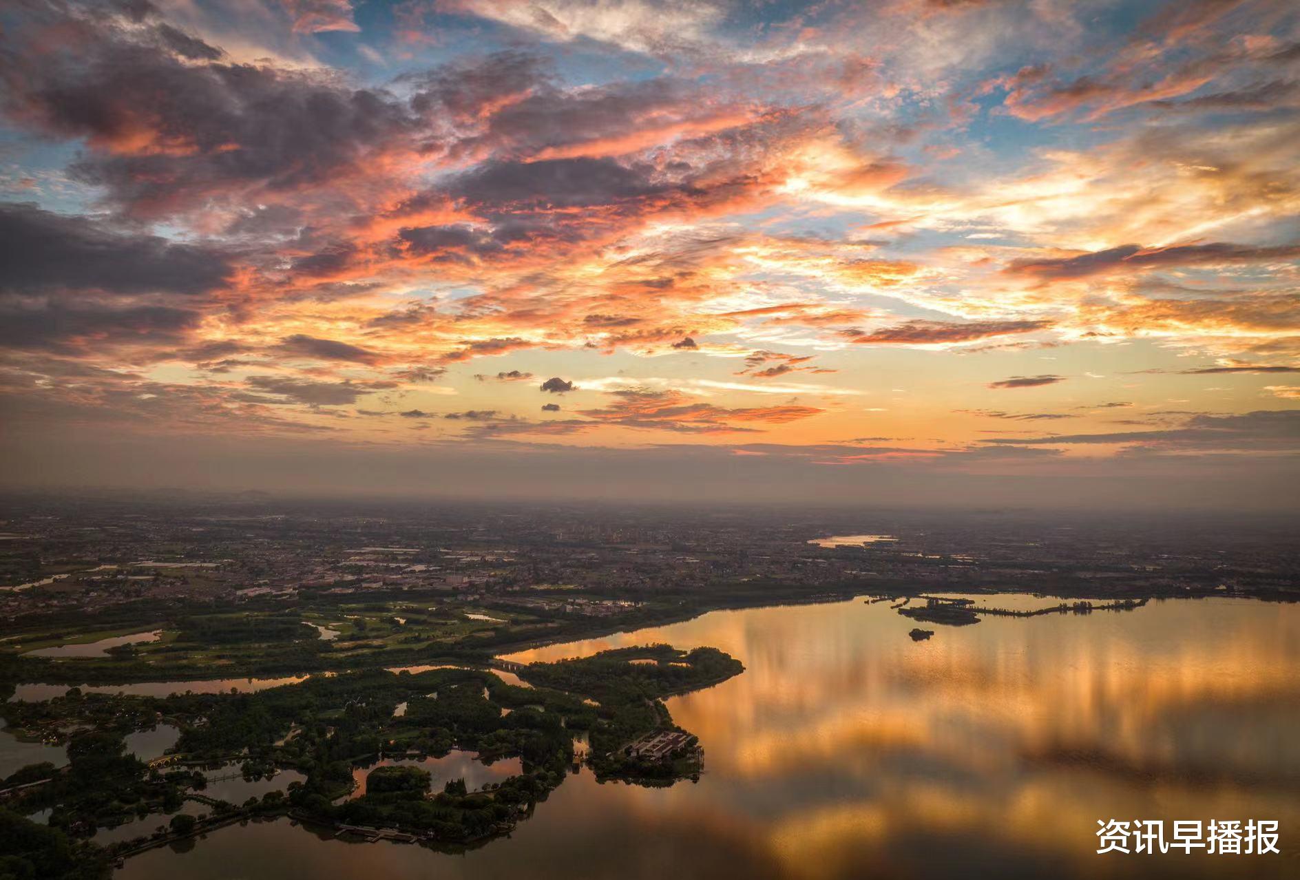 饵料|常熟尚湖因商末姜尚避纣王垂钓于此而得名。清风醉晚霞 夕阳无限好