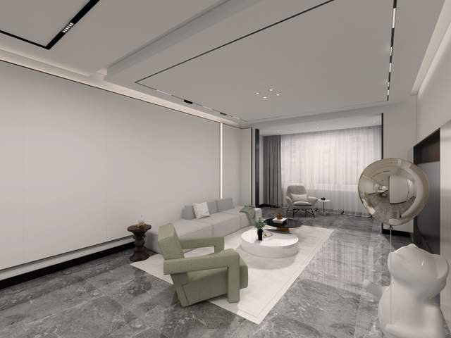 137平高端黑白灰现代风三居室,给人以冲击的感觉