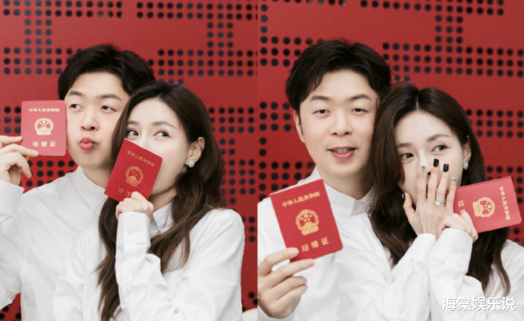 沈梦辰|沈梦辰官宣结婚！结婚照和小红本超喜庆，和杜海涛一脸夫妻相！