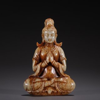 |旧藏·和田玉观音摆件