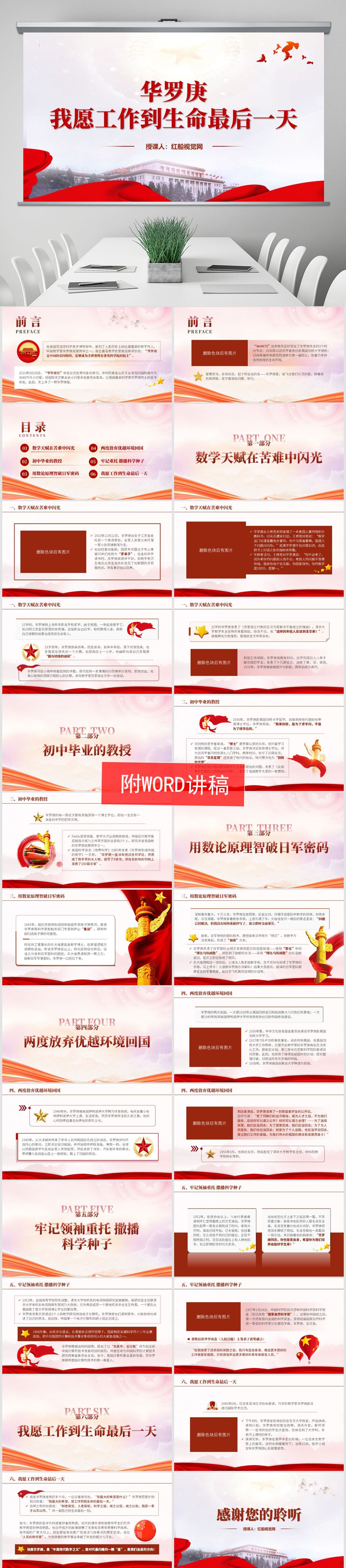 中国的“爱因斯坦”----华罗庚人物事迹介绍PPT课件分享