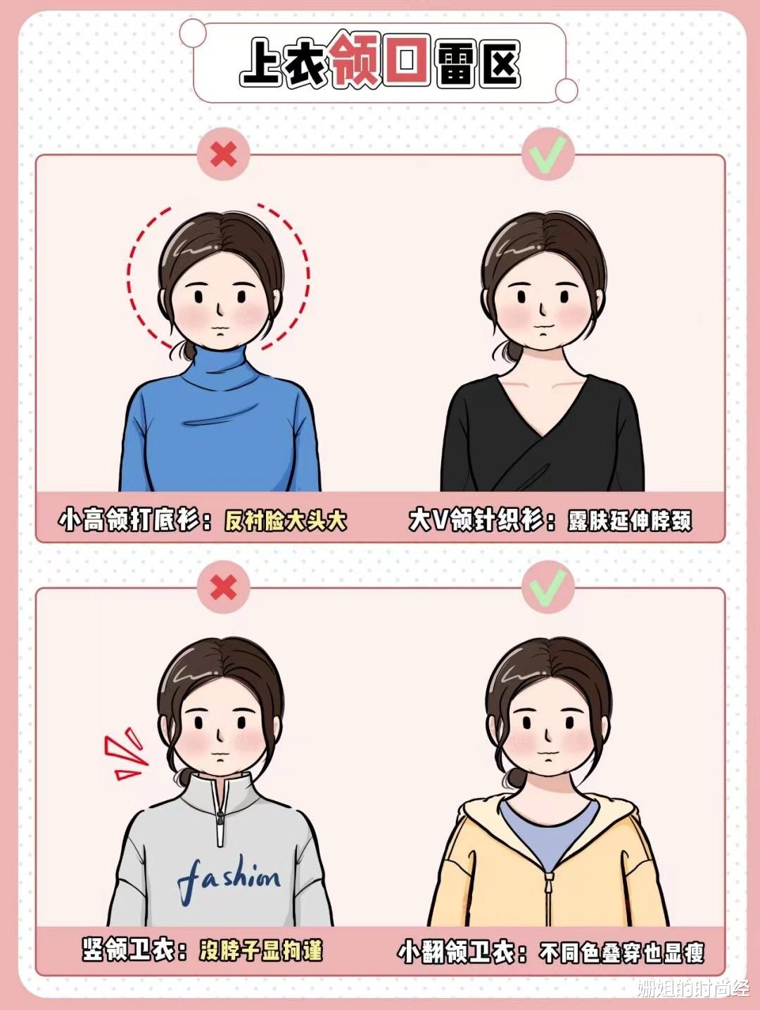 “脸大”的女生千万别选这4种衣服！真的又丑又显胖