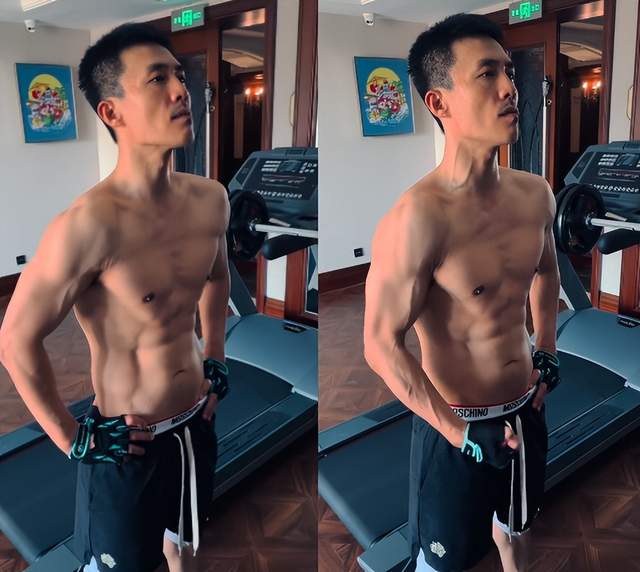 杜淳|40岁杜淳大秀健硕身材！不穿上衣腹肌太明显，胡子拉碴显老气