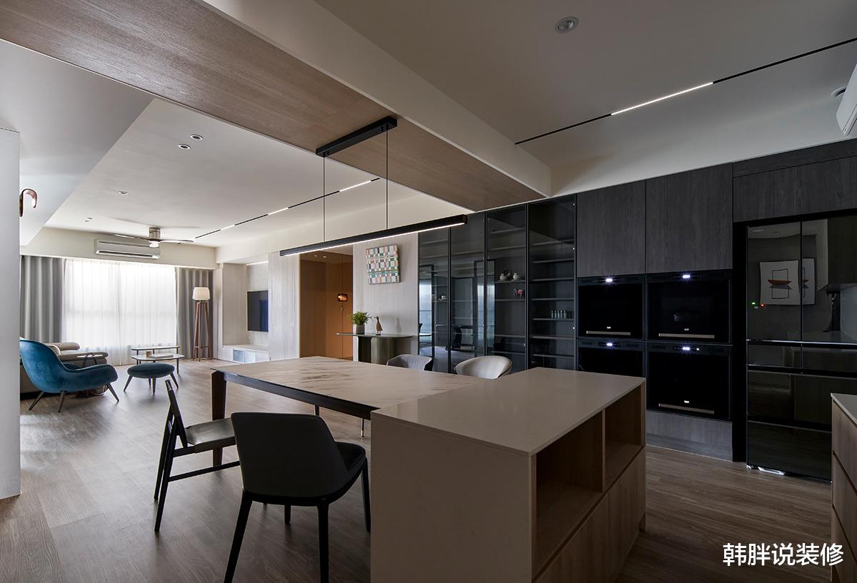 房子大就是舒服，套内198㎡大平层，现代混搭风装修，沉静有光