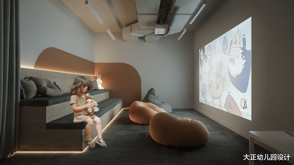 儿童空间分享：天然材料、暖色调，构建一个温馨如家的儿童中心