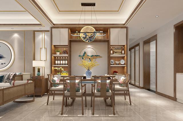 发现一户很有韵味的新中式风格装修，很高级，网友：可以照着装