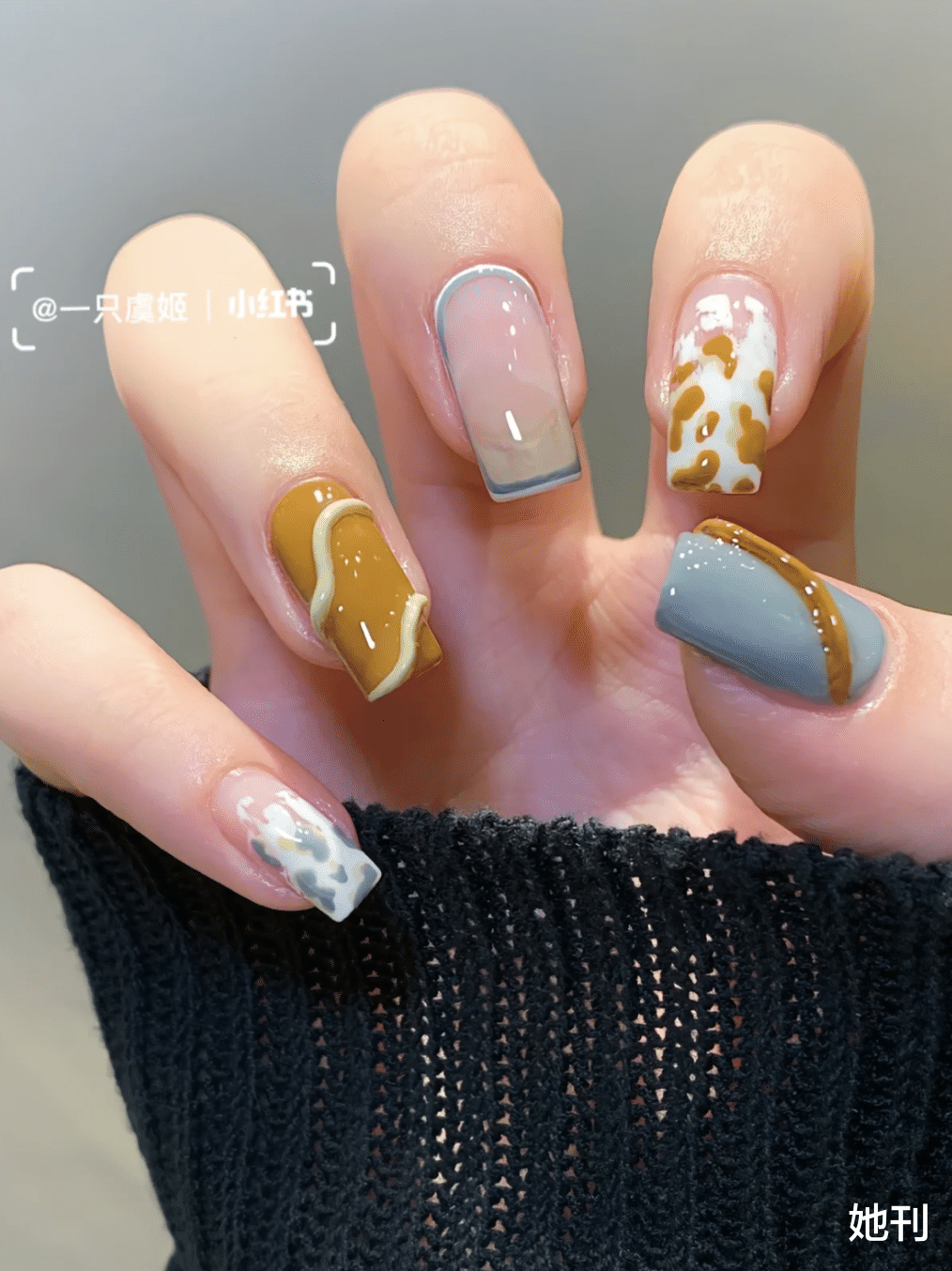 美甲 全网都在夸杨幂这个照片美，开春爆款已经预定