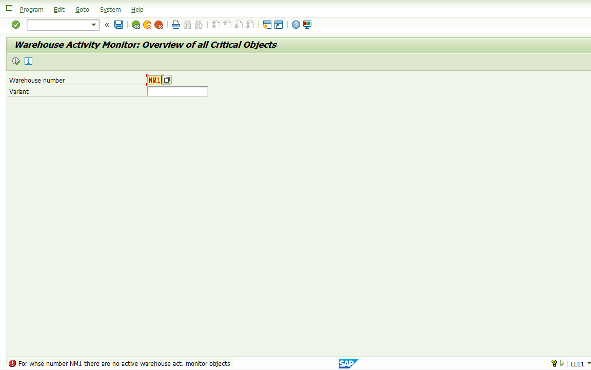 罗振宇|SAP WM初阶之事务代码LL01 - Warehouse Activity Monitor