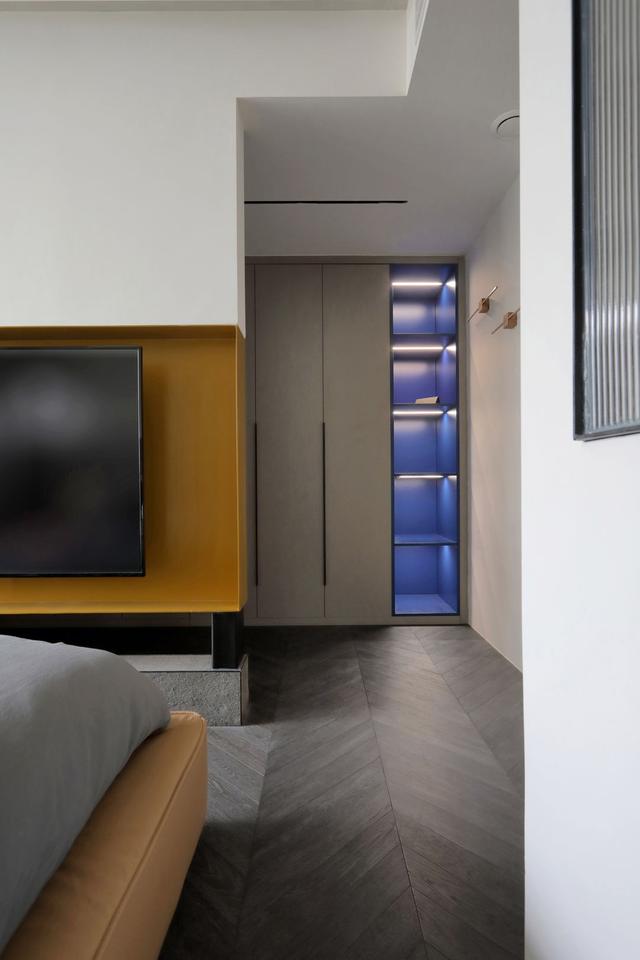 110平方米的二居室,巧妙的颜色搭配,营造舒适大气的新房