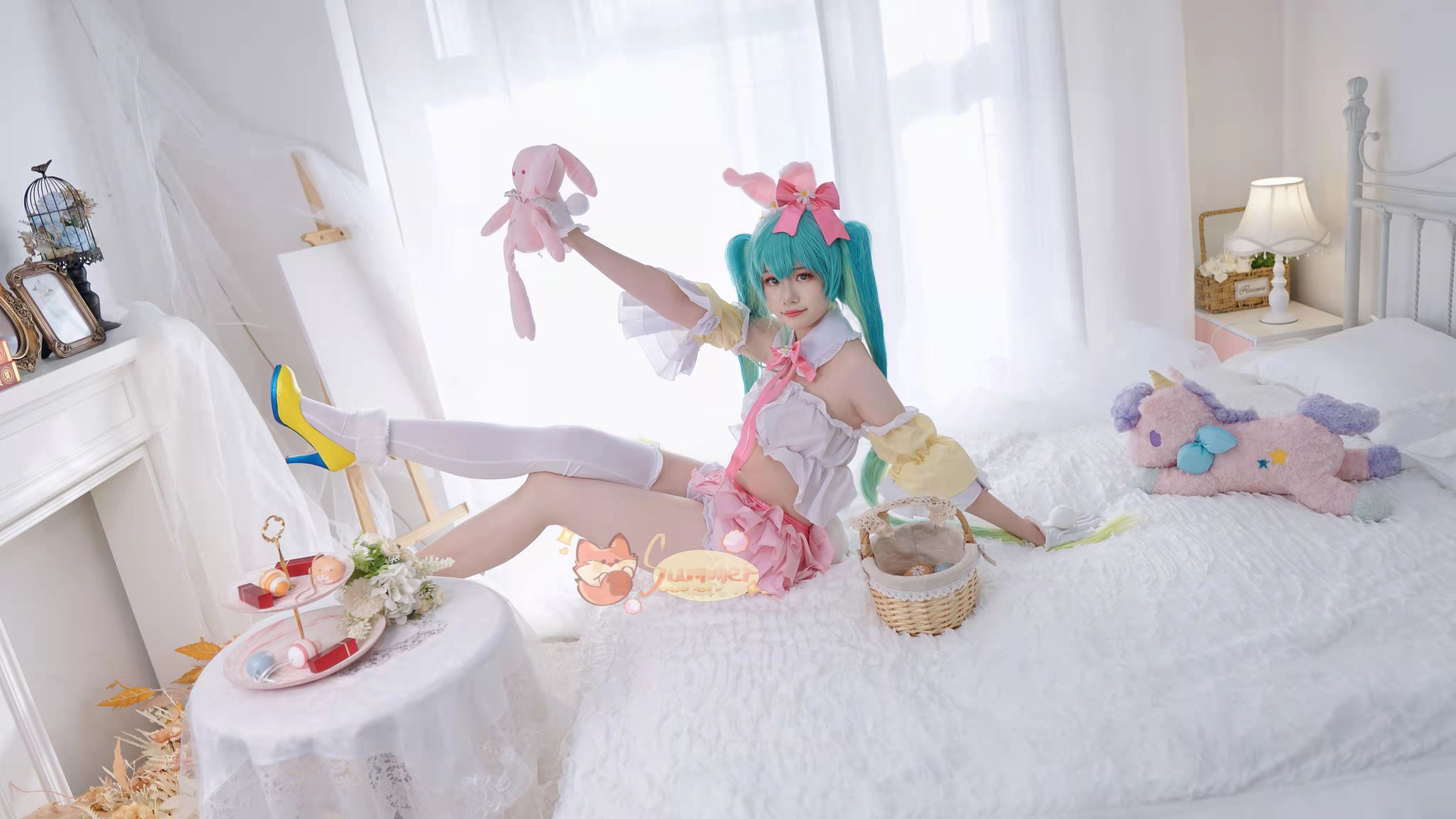 初音未来|《VOCALOID》初音未来-四季兔子cosplay