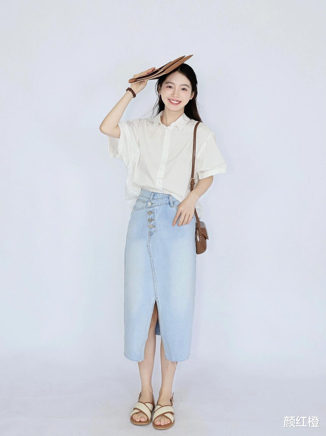 清爽舒适又温柔的夏季穿搭,随性简约还不挑人,轻松穿出高级感