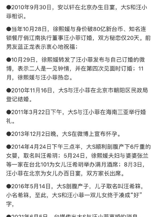 汪小菲|大S主动坦白：既不吸毒，也没出轨，每月收到汪小菲打款100万台币