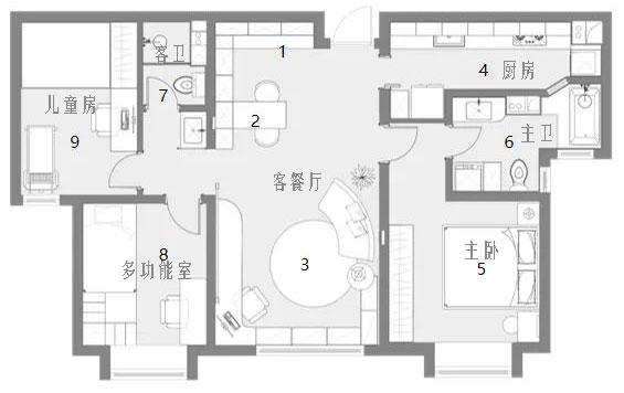 难怪越来越多的人喜欢“去客厅化”,看了她家才知道,是真的实用