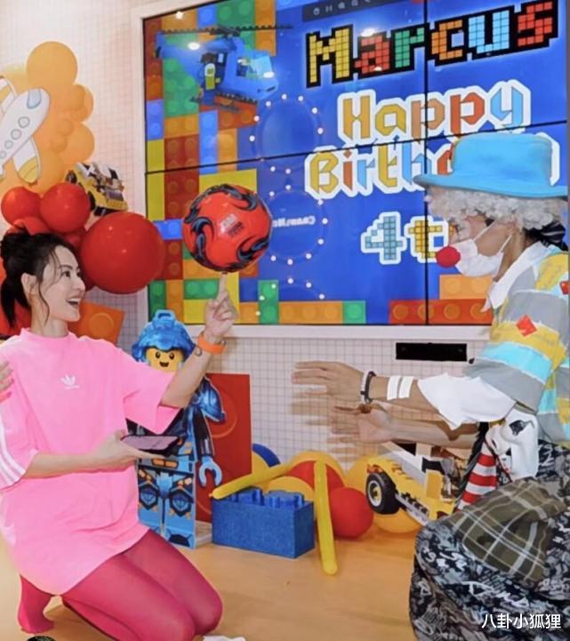 张柏芝|张柏芝为三胎儿子庆生,4岁小王子发色与众不同,遗传妈妈混血基因