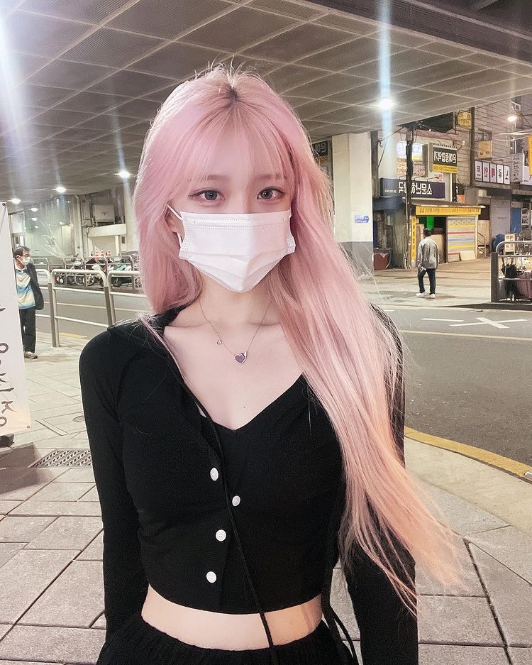 吴智恩 各种髮色都合适！韩国冰山美女《吴智恩》冷色调髮色精灵感爆棚！
