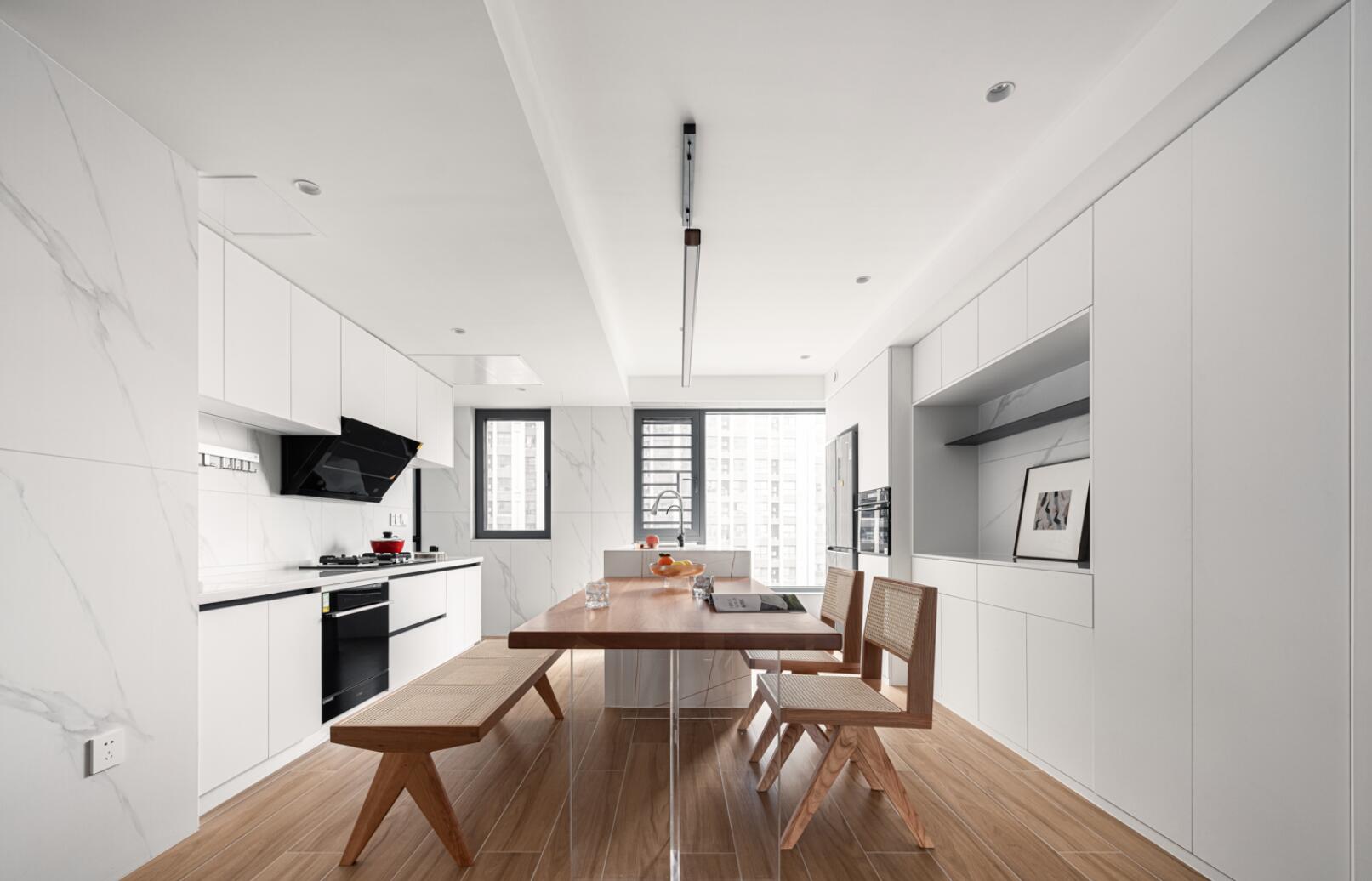 127㎡的新房，厨房却只有巴掌大，一体化后，比想象中还要实用