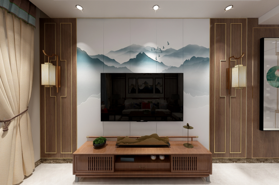 110㎡房子装修成新中式,全屋古色古香设计,这效果太值了!