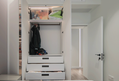 160㎡现代风五口之家,一体化设计+环形动线,打造高颜值高效空间