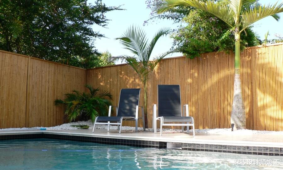 竹子看似单调无用,用它做院墙后韵味十足,颜值那叫一个高!