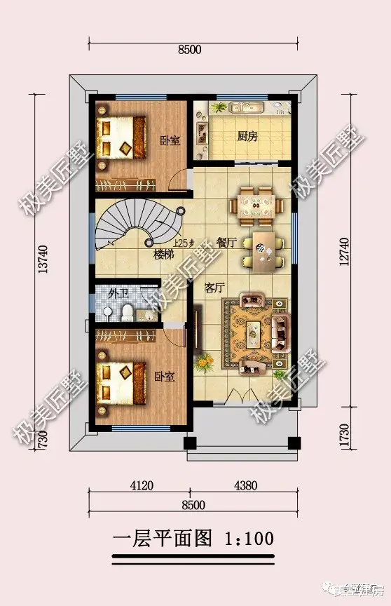 建房建得好,生活也美妙,开间八米多,就选这款!