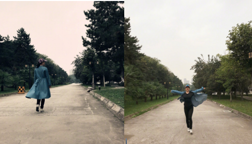 芙蓉姐姐|芙蓉姐姐乡下田野凹造型!穿高开衩旗袍曲线完美,动作活泼似少女