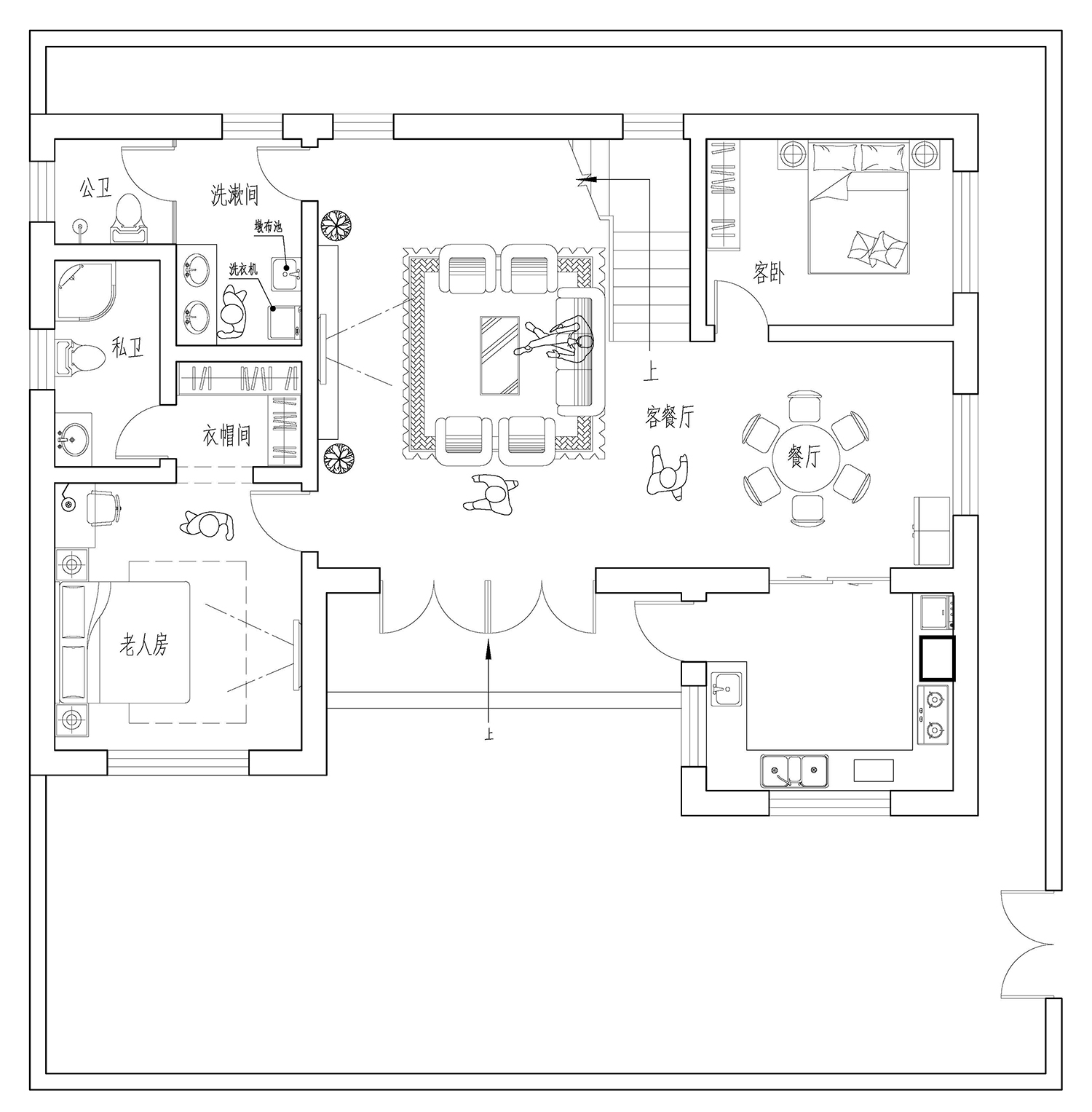 北京房山土建造价参考45万 北京房山二层新中式风格别墅
