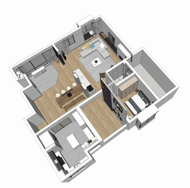 200㎡现代极简，顶楼复式巧设计，人文舒适惬意居