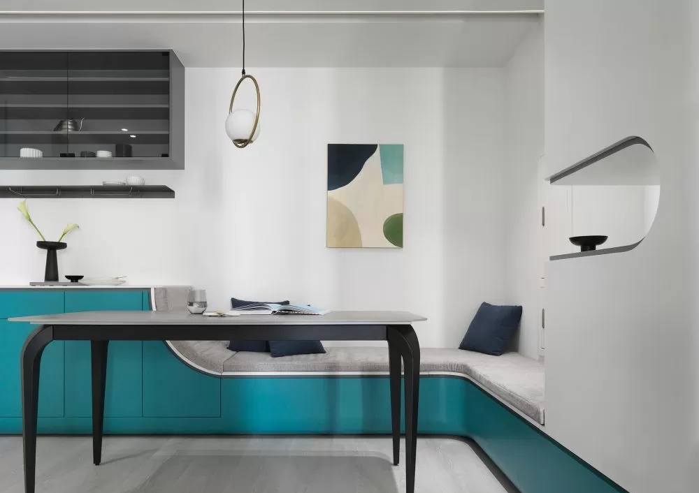 卡座沙发取代餐椅，机能更翻倍！小宅餐厅必瞧