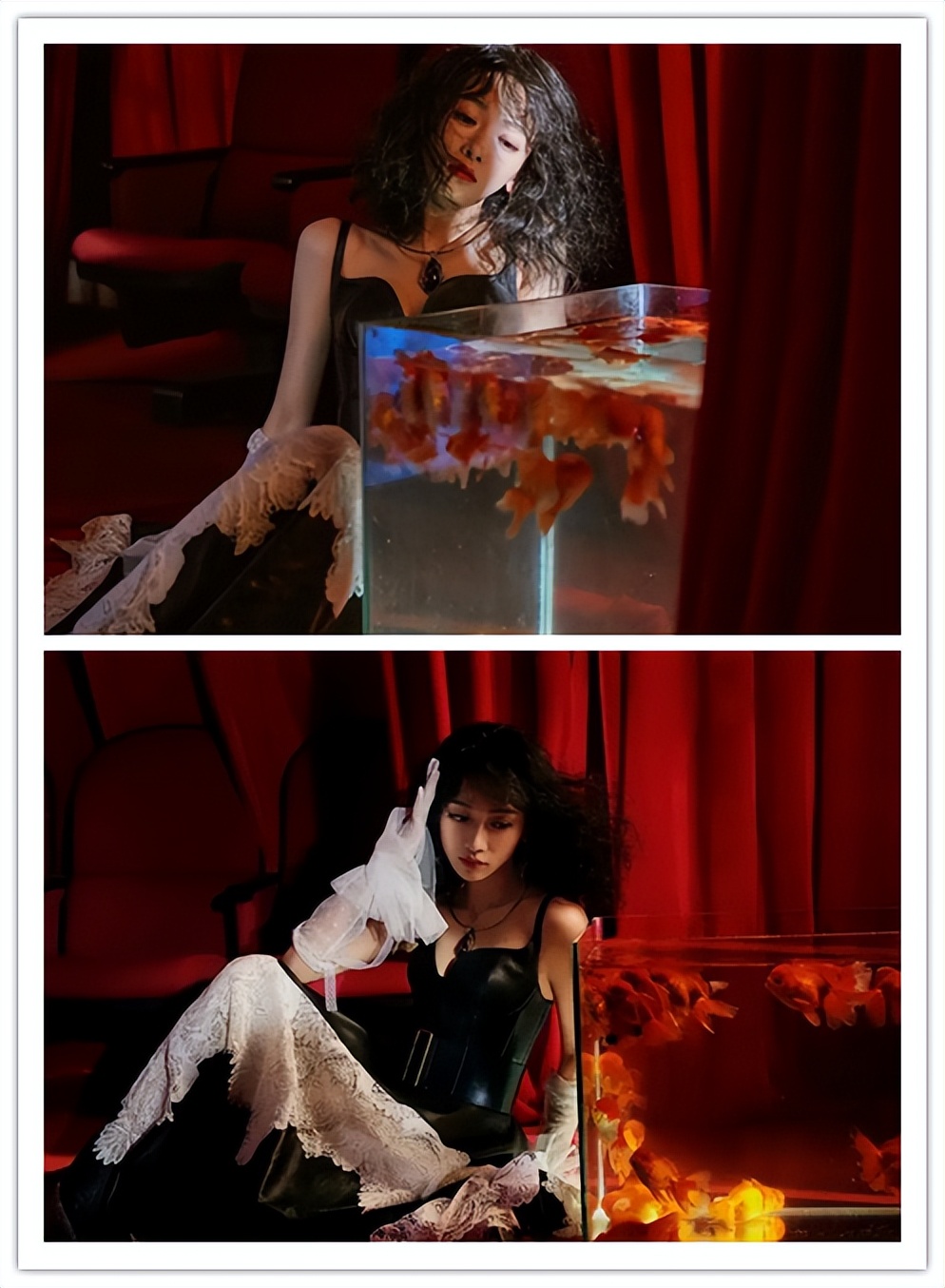 吴谨言太敢穿了，日常穿个吊带就出门了，搭配效果太独特