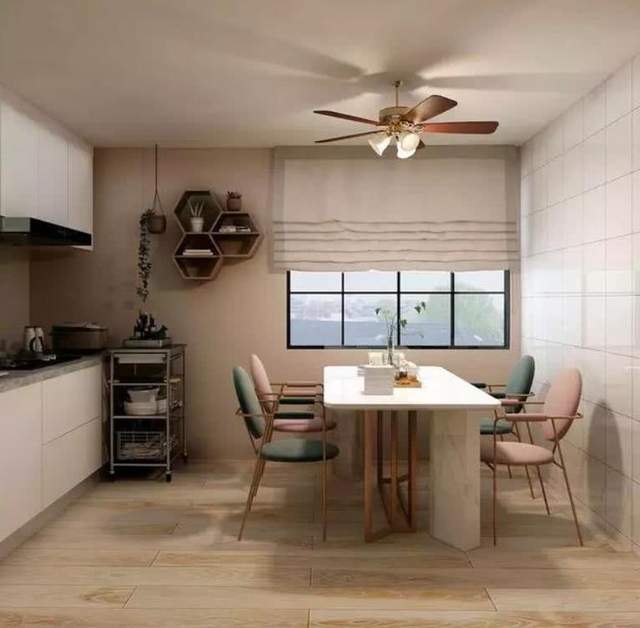 闺蜜50㎡复式新家,颜值实用兼具,楼梯间也被合理利用了起来